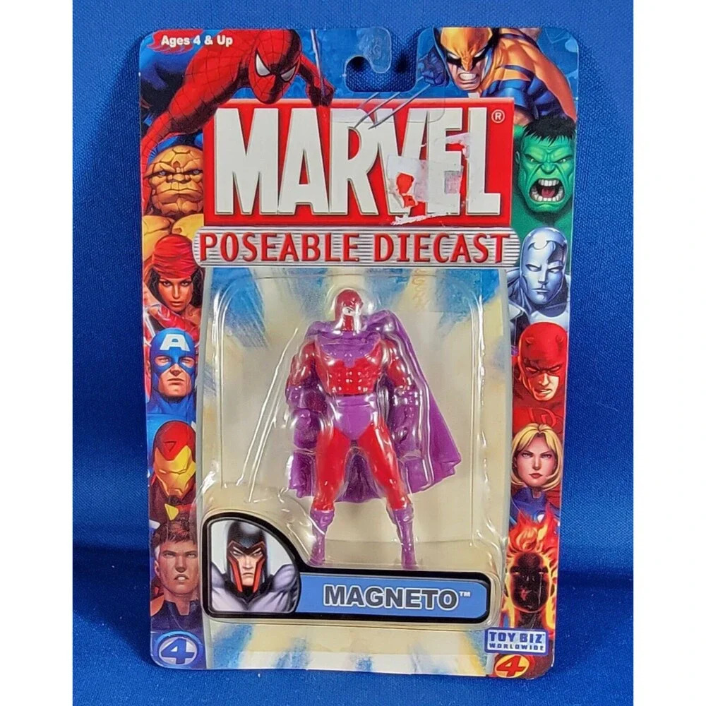 Marvel Comics X-Men Classics Magneto (2000) Toy Biz Die-Cast Poseable Mini Fig